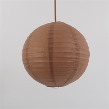 Ricepaper lamp shade 30 cm. Copper brown